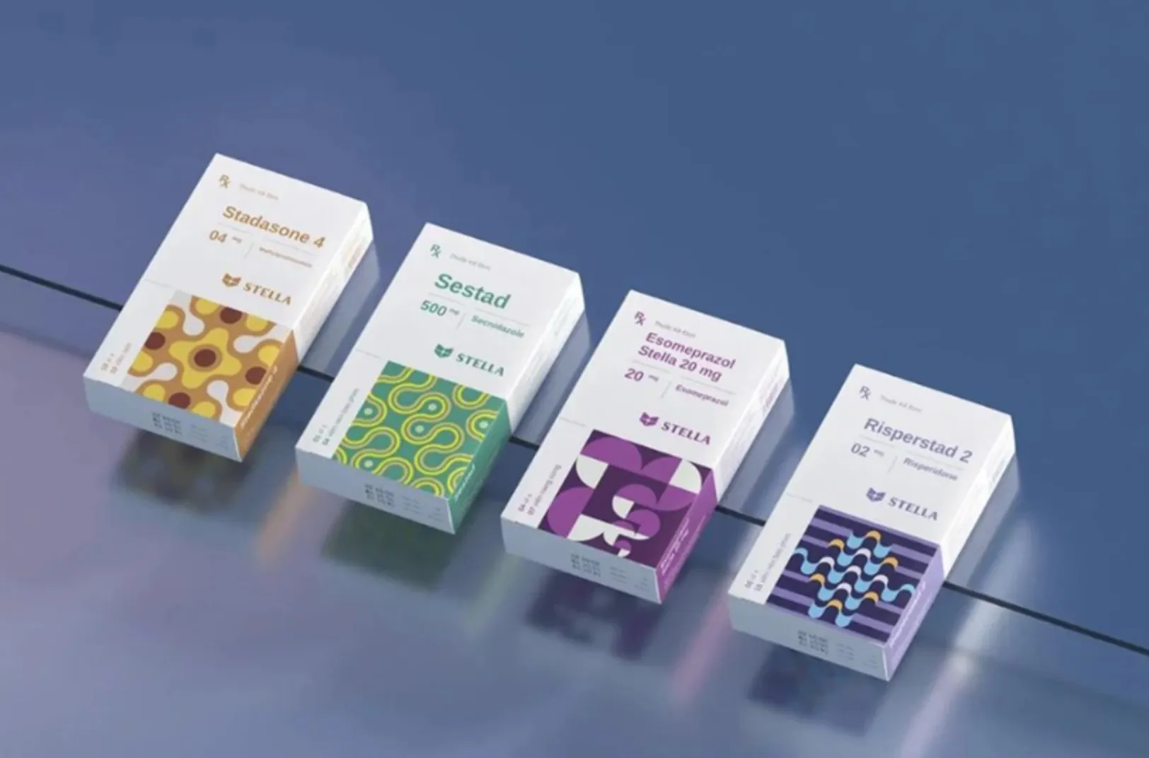 阿司匹林药盒包装设计案例